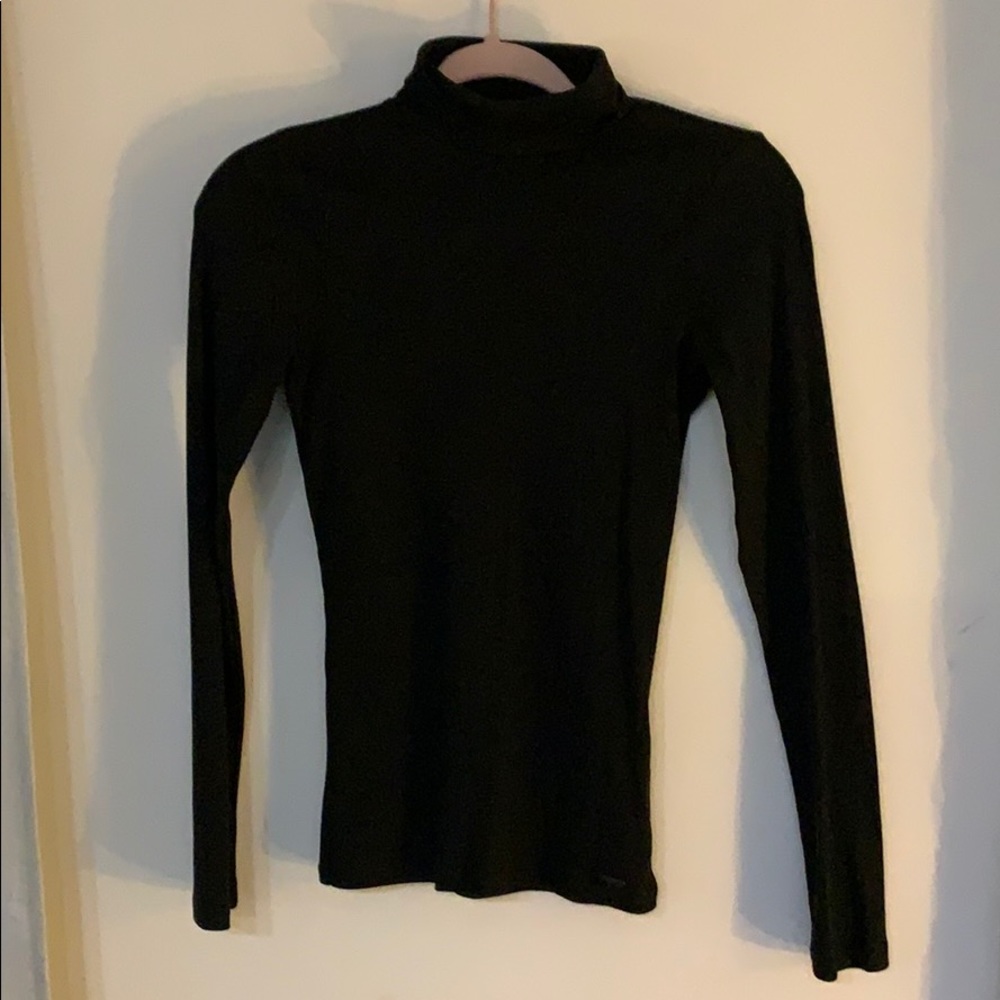 Never Worn Hollister Black Ribbed Turtleneck